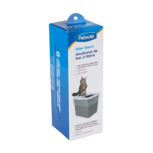 Petmate Top Entry Litter Box Liner 8 ct