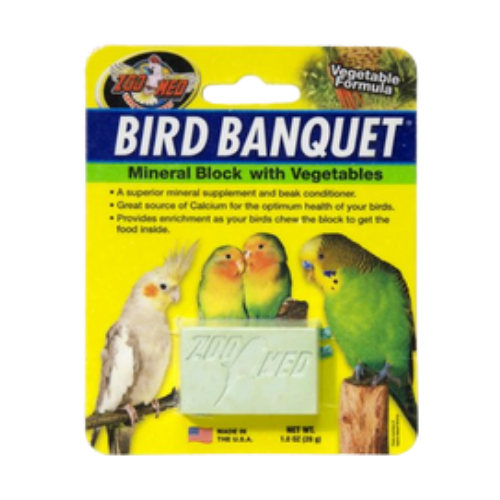 Zoo Med Bird Banquet Vegetable Mineral Block SM/MD