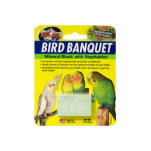 Zoo Med Bird Banquet Vegetable Mineral Block SM/MD