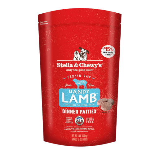 Stella & Chewy's Dandy Lamb Frozen Raw Dinner Patties for Dogs 6 lb