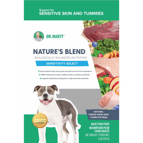 Dr. Marty Nature's Blend Essential Wellness Sensitivity Select Freeze-Dried Raw Dog Food 6 oz