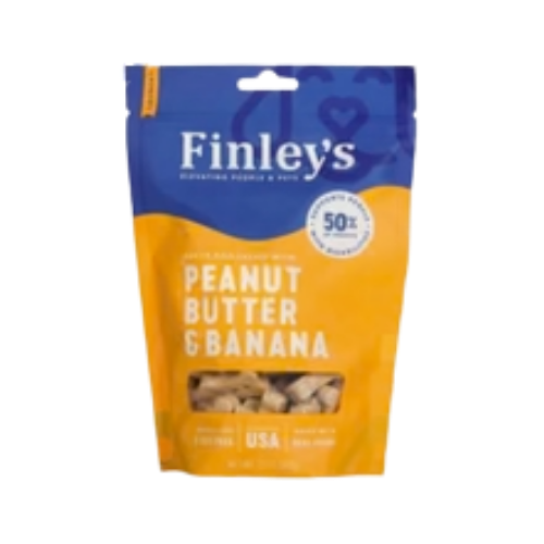 Finley's Peanut Butter & Banana Crunchy Dog Biscuits 12 oz