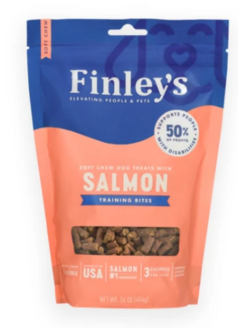 Finley's Salmon Recipe Soft Chew Dog Training Bites 16 oz