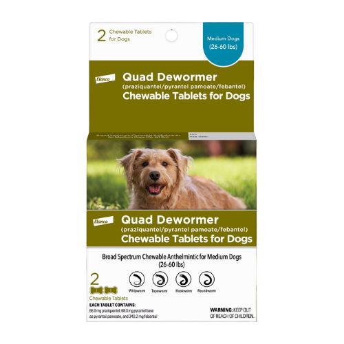 Elanco Medium Dog Quad Dewormer 2 ct