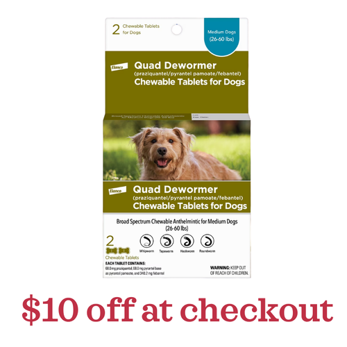 Elanco Medium Dog Quad Dewormer 2 ct