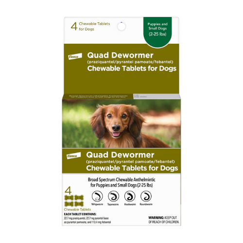 Elanco Small Dog Quad Dewormer 4 ct