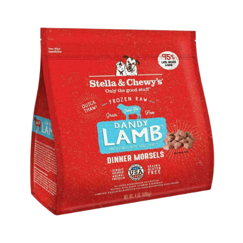 Stella & Chewy's Dandy Lamb Frozen Raw Dinner Morsels for Dogs 4 lb