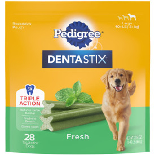 Pedigree Dentastix Large Fresh Flavor Dental Treats 28 ct
