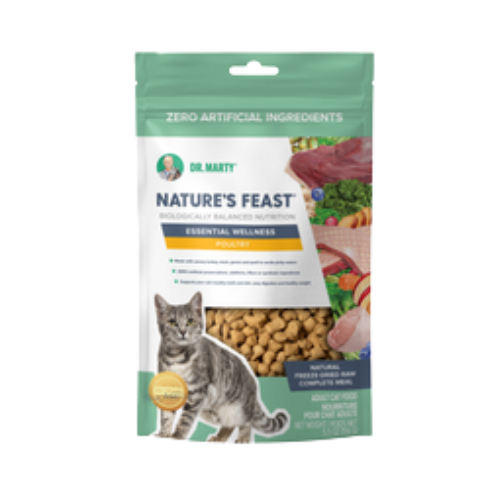 Dr. Marty Nature's Feast Essential Wellness Poultry Freeze-Dried Raw Cat Food 5.5 oz