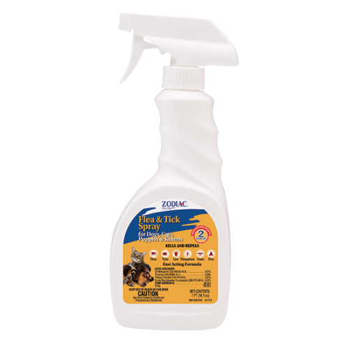 Zodiac Flea & Tick Spray for Dogs, Cats, Puppies & Kittens 16 oz
