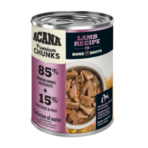 Acana Premium Chunks Lamb Recipe in Bone Broth for Dogs
