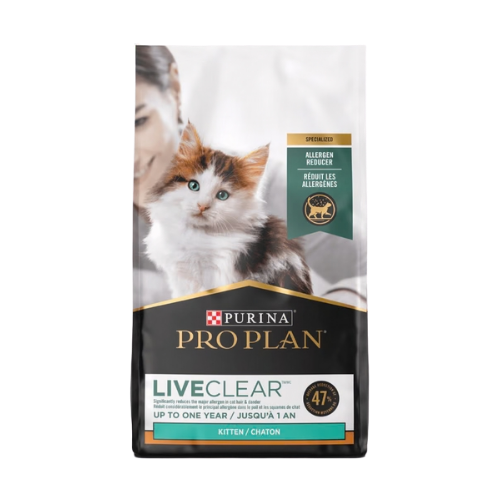 Purina Pro Plan LiveClear Kitten Chicken & Rice Formula Dry Cat Food 3.2 lb