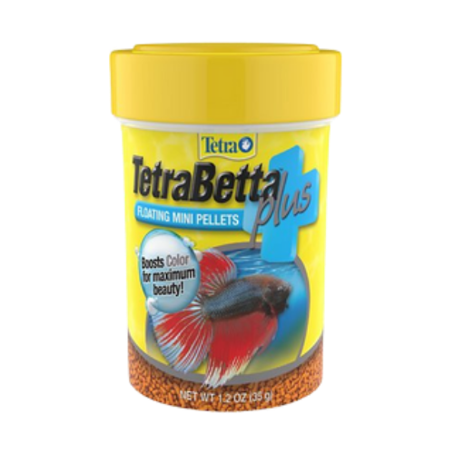 Tetra Betta Plus Floating Mini Pellets Fish Food 1.2 oz