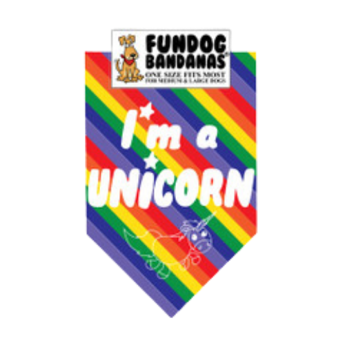 Fun Dog Bandanas I'm a Unicorn Pet Bandana 