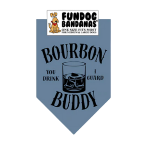 Fun Dog Bandanas Bourbon Buddy Pet Bandana 