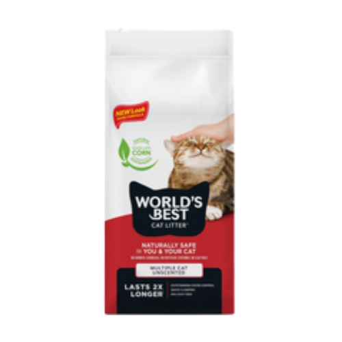 World's Best Multi-Cat Unscented Clumping Corn Cat Litter