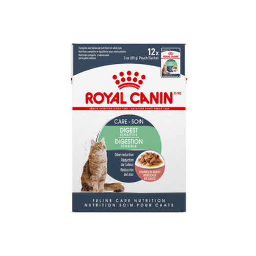 Royal Canin Feline Care Nutrition Digest Sensitive Chunks in Gravy Pouch Cat Food