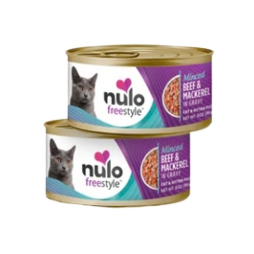 Nulo FreeStyle Grain-Free Minced Beef & Mackerel Recipe in Gravy Canned Cat Food