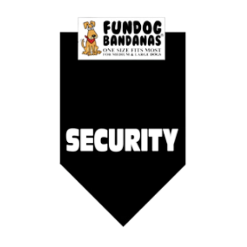 Fun Dog Bandanas Security Pet Bandana 