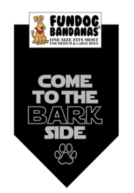 Fun Dog Bandanas Come to the Barkside Pet Bandana 