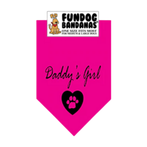 Fun Dog Bandanas Daddy's Girl Pet Bandana 