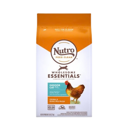 Nutro Indoor Chicken & Brown Rice Adult Dry Cat Food 5 lb