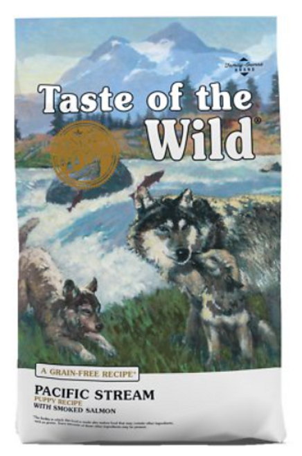 Taste Of The Wild Pacific Stream Puppy Recipe Grain-Free Dry Dog Food 14 lb