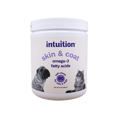 Intuition Soft Chews Skin & Coat Supplement for Dogs & Cats 90 ct