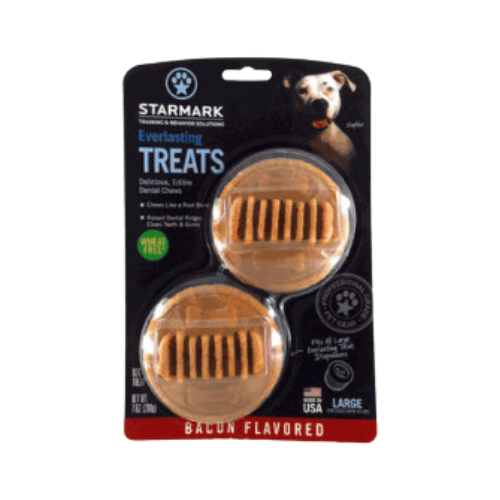 Starmark Everlasting Bacon Flavored Treats with Dental Ridges for Dogs