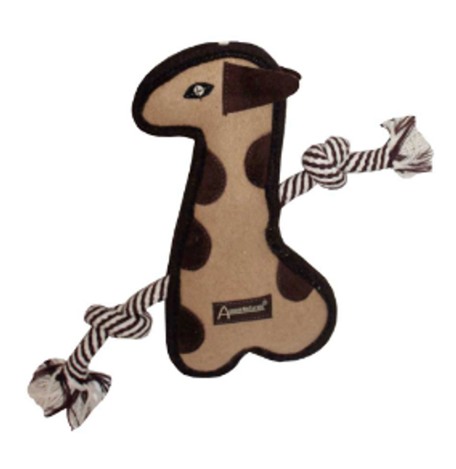 Aussie Naturals Tuff Mutt Giraffe Dog Toy 