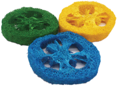 A&E Nibbles Loofah Slices Small Animal Chew Toy 