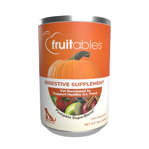 Fruitables Pumpkin Digestive Supplement for Dogs & Cats 15 oz