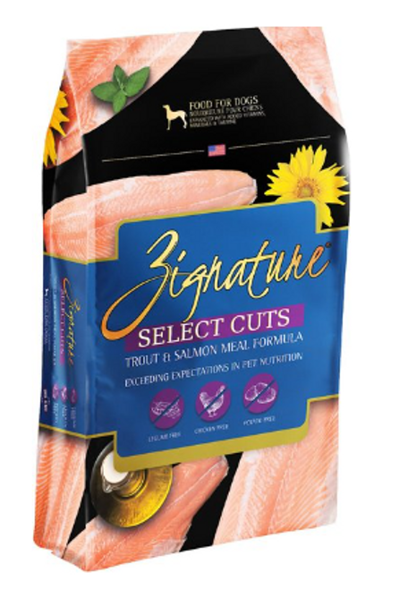 Zignature Select Cuts Trout & Salmon Meal Formula Dry Dog Food