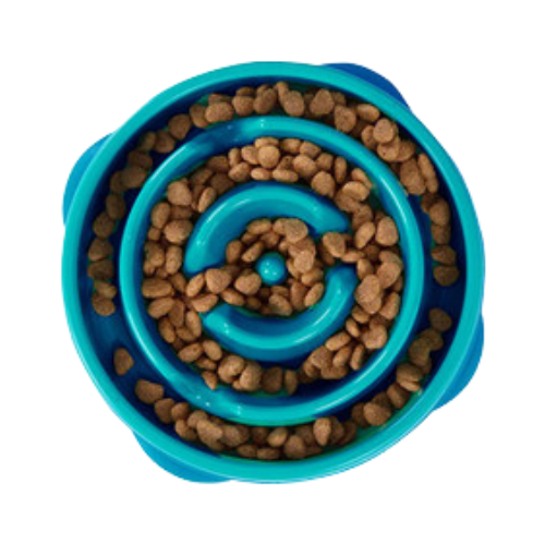 Outward Hound Slo-Bowl Plastic Slow Feeder Dog Bowl 2 cup