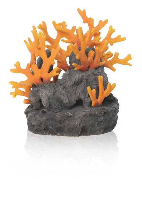 Biorb Lava Rock with Fire Coral Aquarium Ornament 