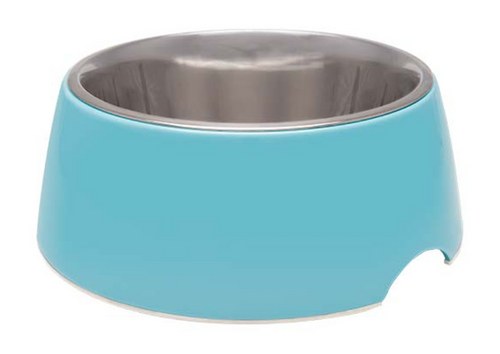 Loving Pets Stainless Steel Electric Blue Retro Pet Bowl
