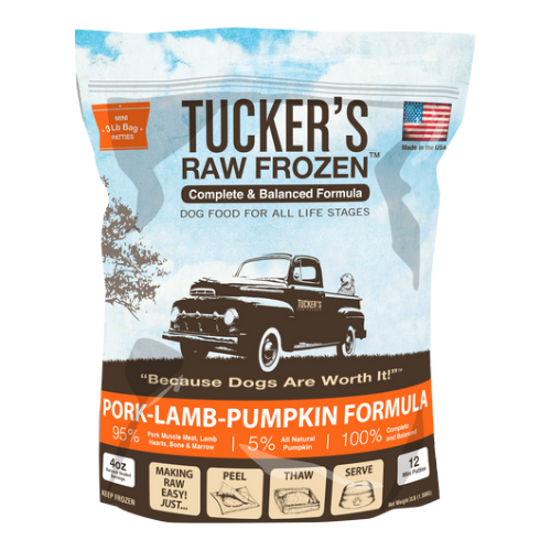 Tucker's Raw Frozen Pork, Lamb & Pumpkin Complete & Balanced Dog Food 6 lb