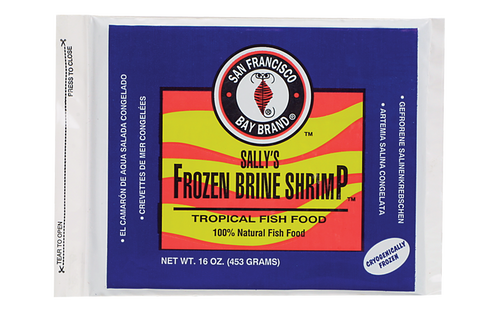 San Francisco Bay Frozen Brine Shrimp Fish Food 16 oz