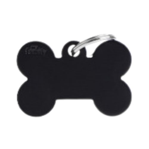 Myfamily Small Anodized Aluminum Bone Shaped Personalized Dog ID Tag