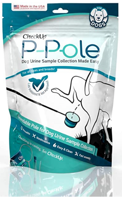 Checkup P-Pole Telescopic Pole, Cups, Pipettes & Vials Dog Urine Collection Pack 