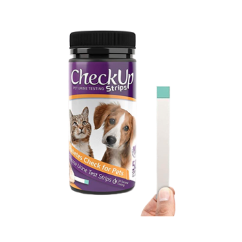 Checkup Glucose Urine Testing Strips for Dogs & Cats, Detection of Diabetes 50 ct