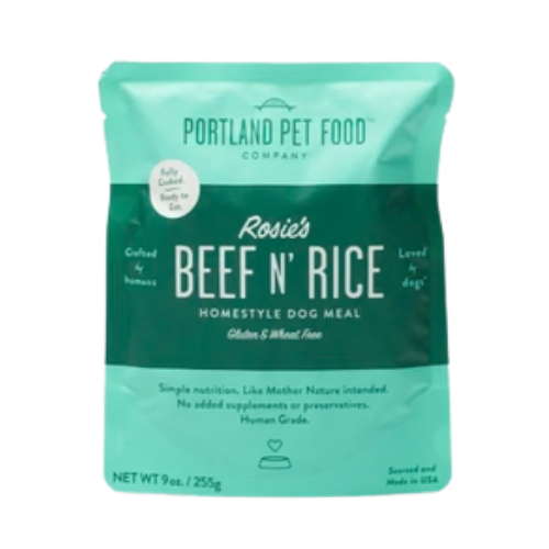Portland Pet Food Company Rosie's Beef N' Rice Dog Meal Pouch