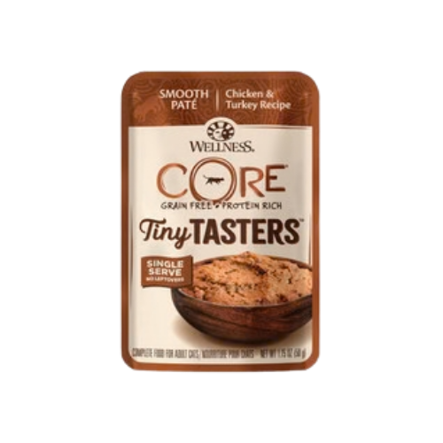 Wellness CORE Tiny Tasters Grain-Free Chicken & Turkey Pate Wet Cat Food