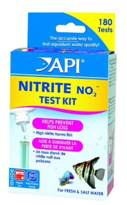 Api Nitrite NO2 Fresh & Salt Water Aquarium Test Kit 180 ct