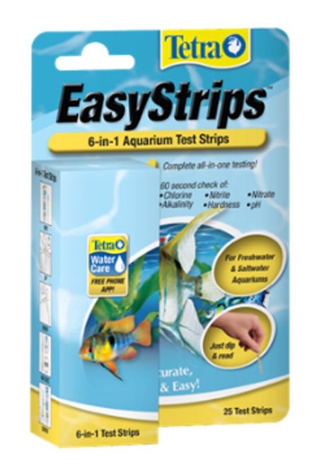 Tetra EasyStrips 6-in-1 Aquarium Test Strips 25 ct
