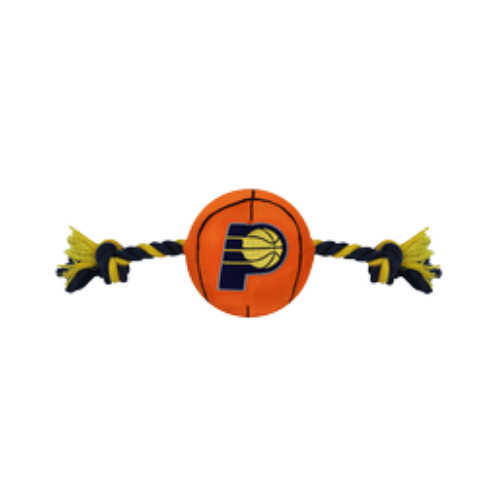 Pets First Indiana Pacers Nylon Basketball Rope Dog Toy 