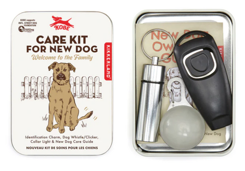 Kikkerland Welcome to the Family Care Kit for New Dog 