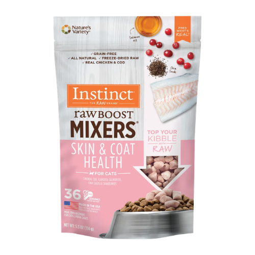 Instinct Raw Boost Mixers Skin & Coat Freeze-Dried Cat Food 5.5 oz
