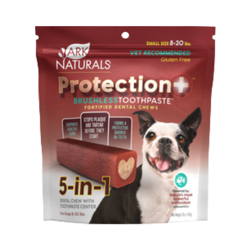 Ark Naturals Brushless Toothpaste Protection+ Small Dental Dog Treats