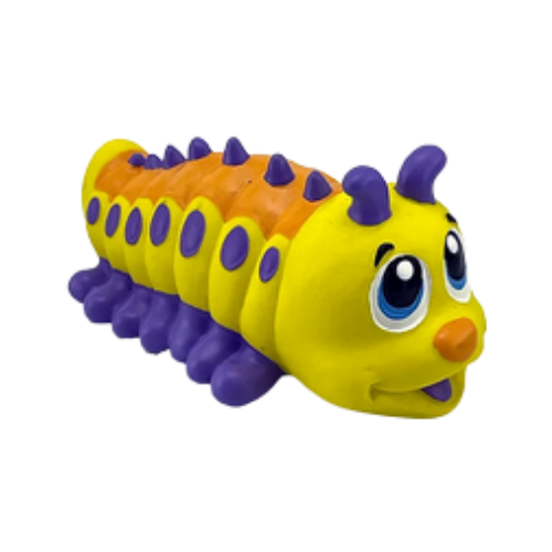 Petsport Naturflex Caterpillar Latex Dog Toy 4 in